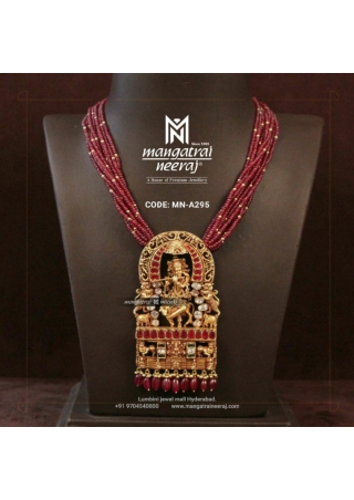 Beads Haram with Lord Krishna Pendant