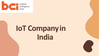 IoT company in India