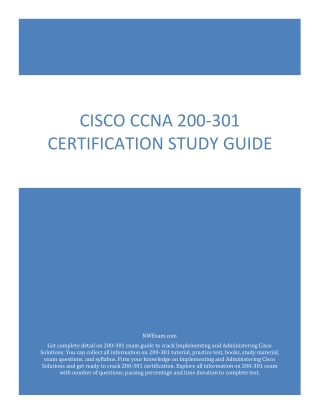 [2022] Cisco CCNA 200-301 Certification Study Guide pdf