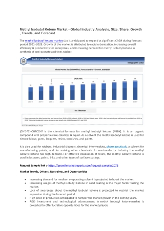 Methyl Isobutyl Ketone Market