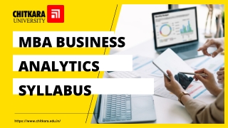 mba business analytics syllabus