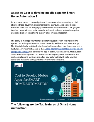 Cost to develop smarthome - Google Docs