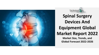 Spinal Surgery Devices And Equipment Global Market Report 2022 |  Growth