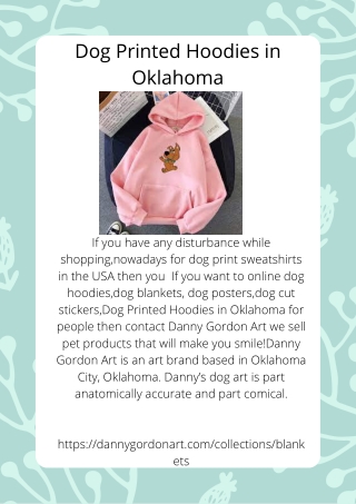 Dog Printed Hoodies in Oklahoma