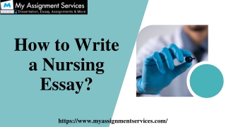 How to Write a Nursing Essay