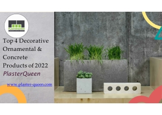 Top 4 Decorative Ornamental & Concrete Products of 2022 - PlasterQueen