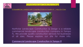 Commercial Landscape Construction In Tampa Fl  Nslcd.com