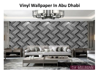 Vinyl Wallpaper In Abu Dhabi