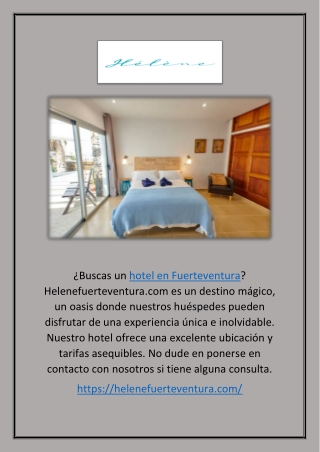 Hotel En Fuerteventura | helenafuerteventura.com