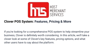 Clover POS System: Features, Pricing & More