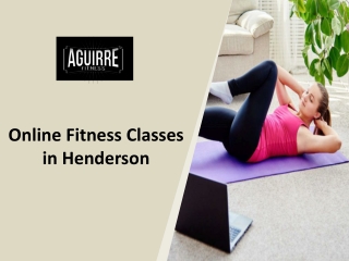 Online Fitness Classes in Henderson