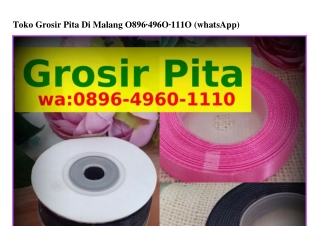 Toko Grosir Pita Di Malang ౦8ᑫᏮ~ԿᑫᏮ౦~lll౦{WA}