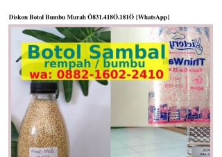 Diskon Botol Bumbu Murah ౦8ᣮ1_418౦_181౦(whatsApp)