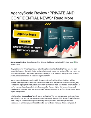 Agency Scale