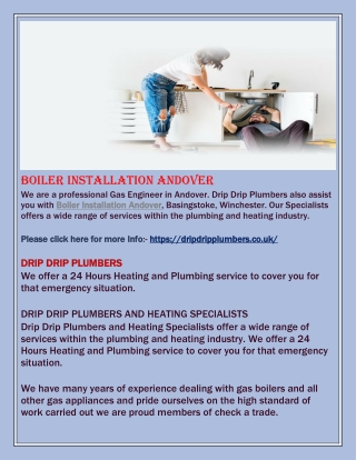 Boiler Installation Andover
