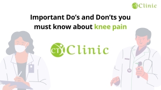 Important Do’s and Don’ts you must know about knee pain