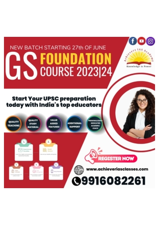 Top IAS Coaching In Bangalore Achievers IAS