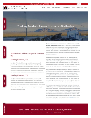 Truck Accident Lawyer Houston - Medina Law