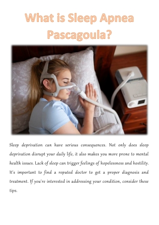 What is Sleep Apnea Pascagoula?