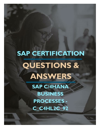 SAP C-4HANA BUSINESS PROCESSES (C_C4HL2C_92) FREE QUESTIONS AND ANSWERS PDF