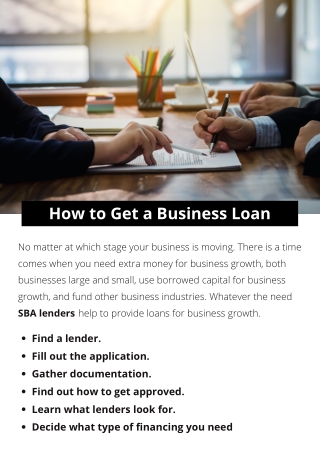 How to Get a Business Loan