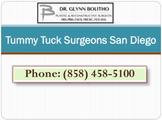 Tummy Tuck Surgeons San Diego