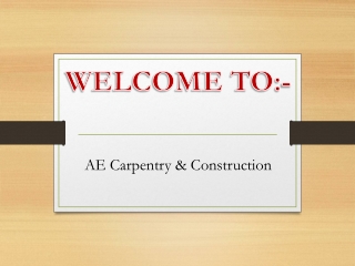 AE Carpentry & Construction