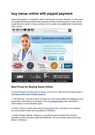 buy xanax bars online pay with paypal