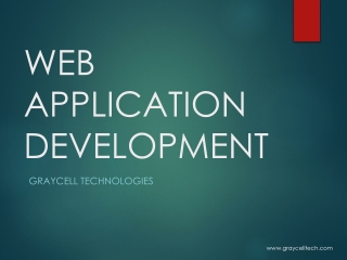 Web Application Development