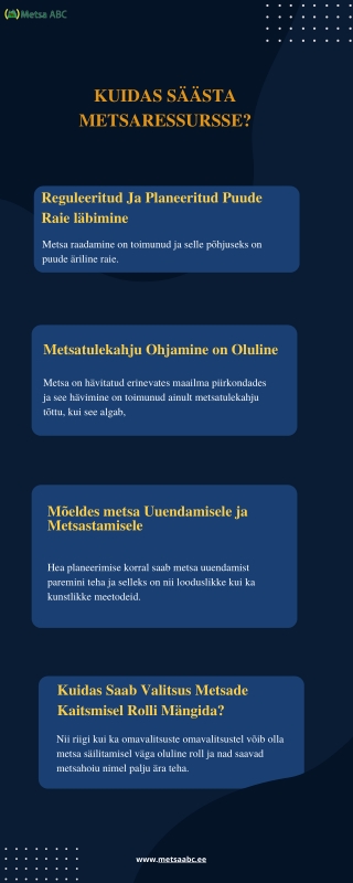 Kuidas Säästa Metsaressursse