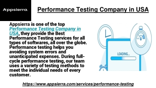Performance Testing Company in USA