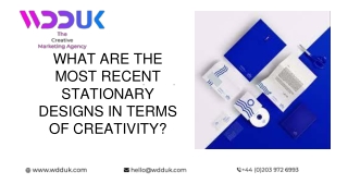 WHAT ARE THE MOST RECENT STATIONARY DESIGNS IN TERMS OF CREATIVITY_