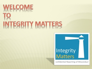 Anti-Sexual Harassment - Integrity Matters