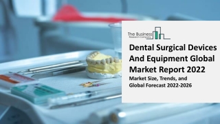 Dental Surgical Devices And Equipment Global Market Growth Opportunities, Size, Share, Industry Trends, Regional Outlook