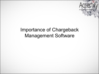 Importance of Chargeback Management Software