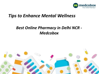 Tips to Enhance Mental Wellness