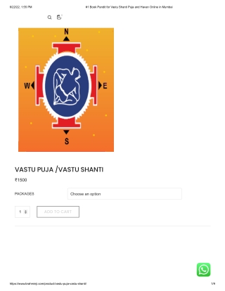 #1 Book Pandit for Vastu Shanti Puja and Havan Online in Mumbai