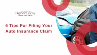 6 Tips For Filing Your Auto Insurance Claim
