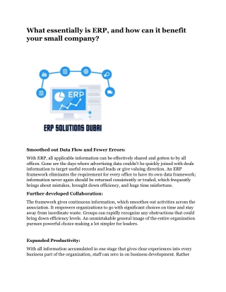 What essentially is ERP, and how can it benefit your small company