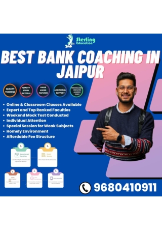 Top Bank Coaching In Jaipur Sterling Education