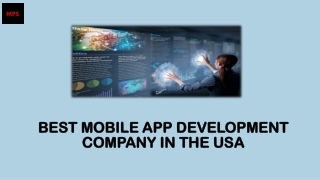 Mobile App Development Company in the USA