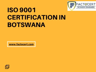 ISO 9001 Certification in Botswana