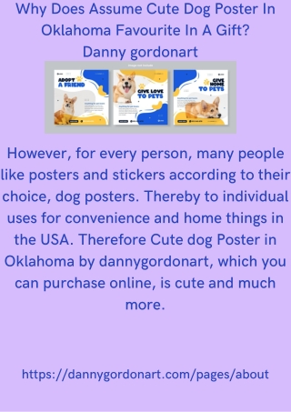 Why Does Assume Cute Dog Poster In Oklahoma Favourite In A Gift
