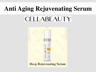 Anti Aging Rejuvenating Serum