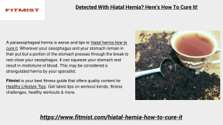 Detected With Hiatal Hernia? Here’s How To Cure It!
