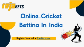 Online Cricket Betting In India - RajaBets