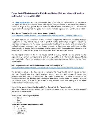 Power Rental Market