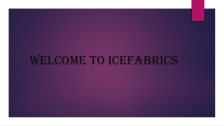 Buy Poly Cotton Fabrics | ICEFABRICS