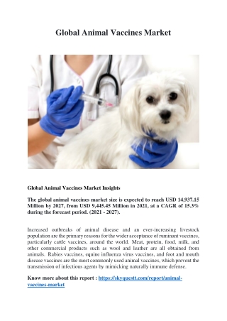 animal vaccine