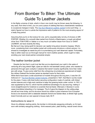 from-bomber-to-biker -the-ultimate-guide-to-leather-jackets